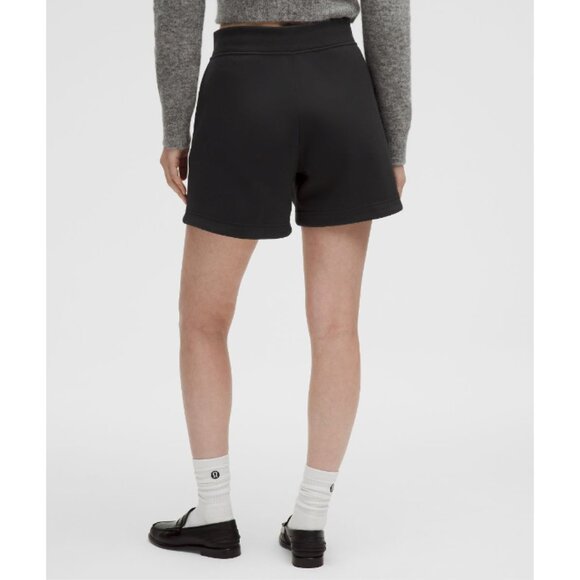LULULEMON Heavyweight Fleece Sweatshort 5" in Black Size XL - Picture 2 of 7